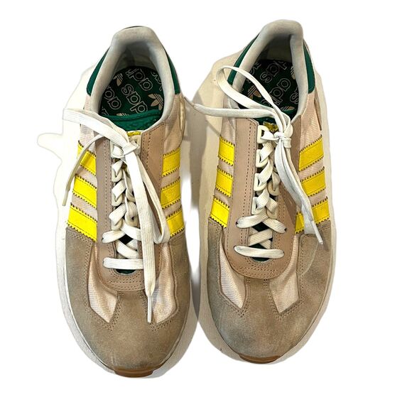 Adidas Originals Retropy E3 Sneakers Lace Up Green Yellow 10.5 - Picture 4 of 9